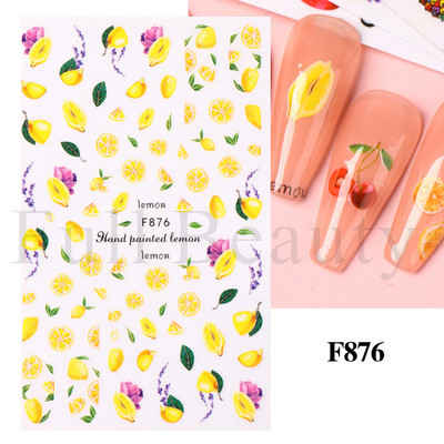 Autocolante pentru unghii cu litere albe și negru Glisoare cu cuvinte de dragoste pentru manichiură Personaj 3D Nail Art Polish Decalcomanie Piese de decorare FBJO2173