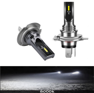 2vnt H7 H4 LED CSP automobilio rūko žibintas H11 H8 H9 H16JP H1 H3 automobilio priekinių žibintų lemputės 9005 9006 auto vairavimo priekinių žibintų lempos 6500K 12V 24V