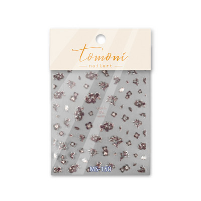 Punk geomeetriline ebaregulaarne pronksjas 3D isekleepuv küünte kaunistus kleebised kuivatatud lilled muru maniküüri kleebis läikiv gooti