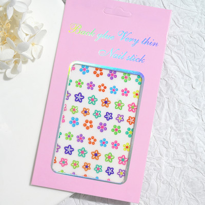 5D värvilised Reljeefsed Lilled Küünekleebised Kevadkarikakrad Tulbid Multifilmid Jänesed Jooned Liugurid Küünekleebised Ise ise teha maniküüri kleebised & S