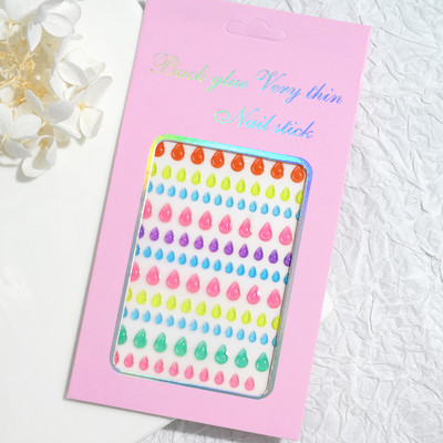 5D värvilised Reljeefsed Lilled Küünekleebised Kevadkarikakrad Tulbid Multifilmid Jänesed Jooned Liugurid Küünekleebised Ise ise teha maniküüri kleebised & S