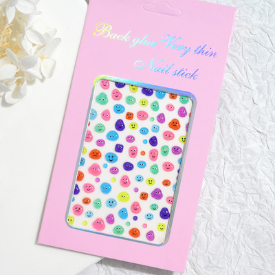 5D värvilised Reljeefsed Lilled Küünekleebised Kevadkarikakrad Tulbid Multifilmid Jänesed Jooned Liugurid Küünekleebised Ise ise teha maniküüri kleebised & S