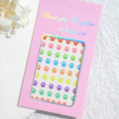 5D värvilised Reljeefsed Lilled Küünekleebised Kevadkarikakrad Tulbid Multifilmid Jänesed Jooned Liugurid Küünekleebised Ise ise teha maniküüri kleebised & S