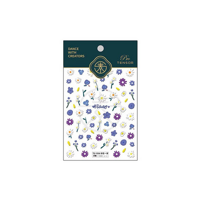 3D Reljeef maniküüri kleebised Reljeefsed isekleepuvad paelad Lilled Küünekleebised Daisy küünekleebised Maniküüri tarvikud