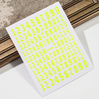 3D-numbrid, tähtede kujundus, küünekleebis, isekleepuv kleebis, liugur DIY kaunistus maniküüri tarvikud küünekleebiste tarvikud @