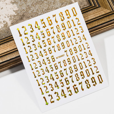 3D-numbrid, tähtede kujundus, küünekleebis, isekleepuv kleebis, liugur DIY kaunistus maniküüri tarvikud küünekleebiste tarvikud @