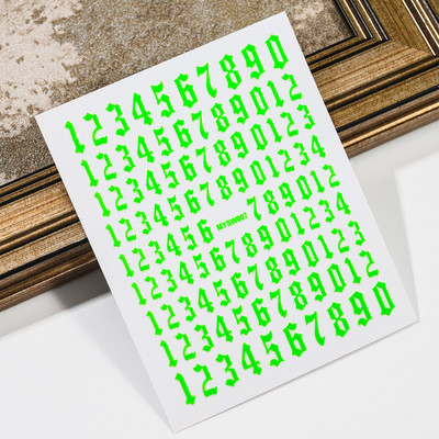 3D-numbrid, tähtede kujundus, küünekleebis, isekleepuv kleebis, liugur DIY kaunistus maniküüri tarvikud küünekleebiste tarvikud @