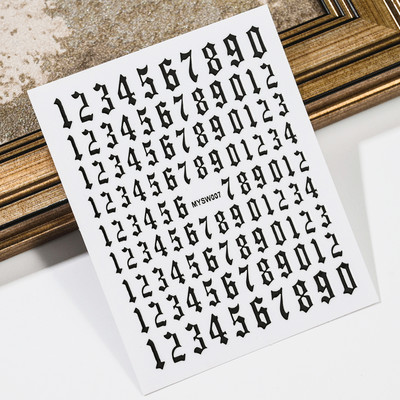 3D-numbrid, tähtede kujundus, küünekleebis, isekleepuv kleebis, liugur DIY kaunistus maniküüri tarvikud küünekleebiste tarvikud @