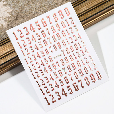 3D-numbrid, tähtede kujundus, küünekleebis, isekleepuv kleebis, liugur DIY kaunistus maniküüri tarvikud küünekleebiste tarvikud @