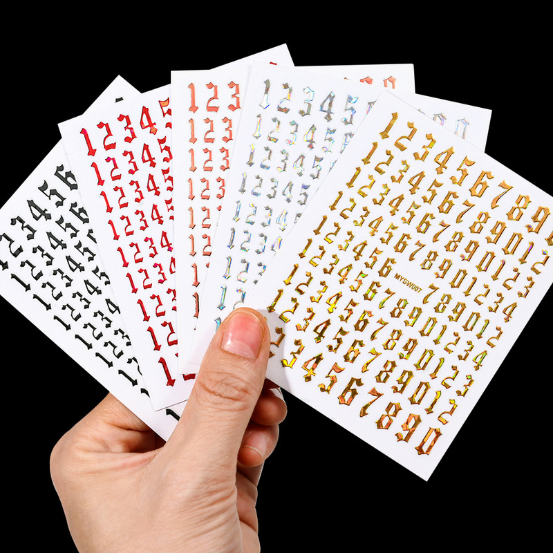 3D-numbrid, tähtede kujundus, küünekleebis, isekleepuv kleebis, liugur DIY kaunistus maniküüri tarvikud küünekleebiste tarvikud @