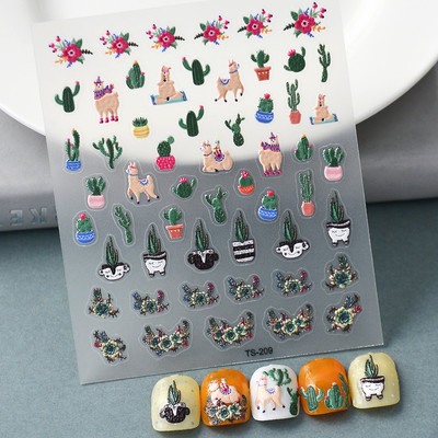 Nova reljefna naljepnica s crnim leptirom za nokte Mali moljac Ljudska krila Nails Art dodaci Aroma Flower serija klizača za nokte