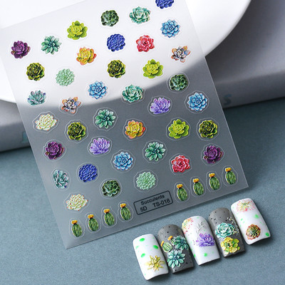 Nova reljefna naljepnica s crnim leptirom za nokte Mali moljac Ljudska krila Nails Art dodaci Aroma Flower serija klizača za nokte