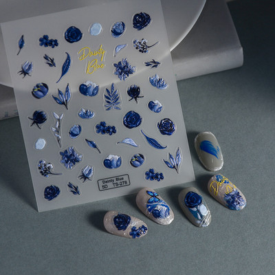 Nova reljefna naljepnica s crnim leptirom za nokte Mali moljac Ljudska krila Nails Art dodaci Aroma Flower serija klizača za nokte