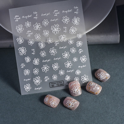 Nova reljefna naljepnica s crnim leptirom za nokte Mali moljac Ljudska krila Nails Art dodaci Aroma Flower serija klizača za nokte