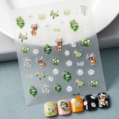 Nova reljefna naljepnica s crnim leptirom za nokte Mali moljac Ljudska krila Nails Art dodaci Aroma Flower serija klizača za nokte