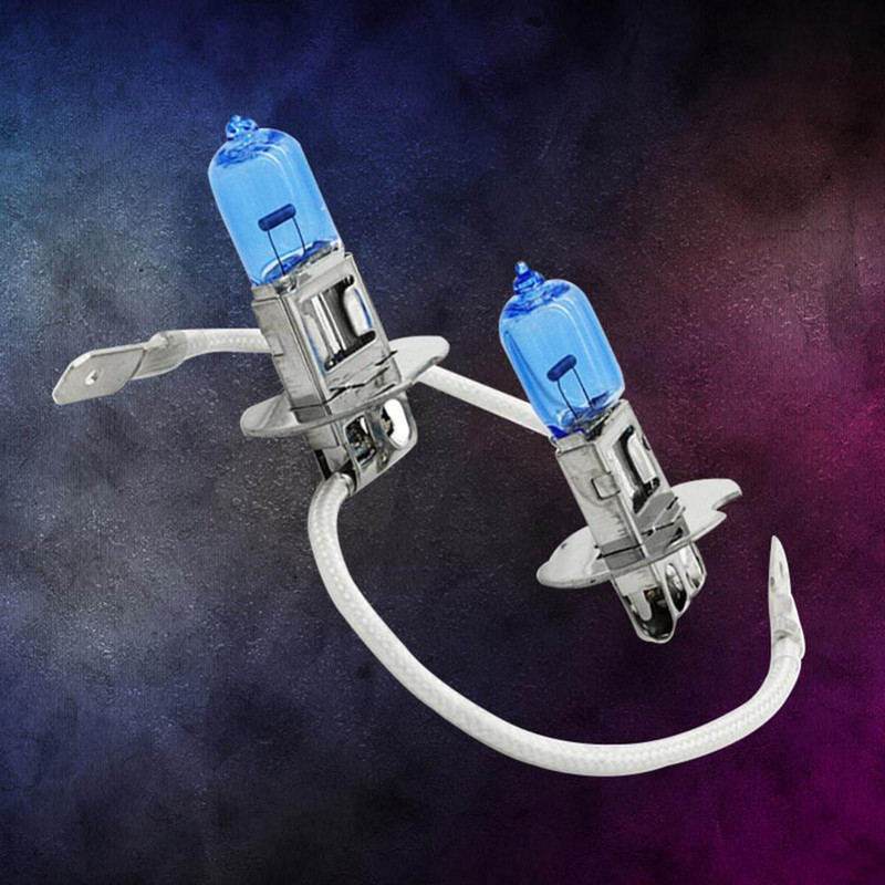 Naujas 2vnt H3 Xenon halogeninis automobilis super baltos lemputės 100W priekinių žibintų žibintas 12V DC