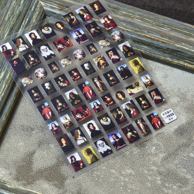 Magnoolia-liilia ploomi õied päevalilled tulbid virsiku õie ruut 3D isekleepuv küünekunsti kleebis 5D maniküüri kleebis