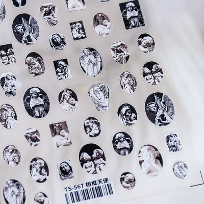 Magnoolia-liilia ploomi õied päevalilled tulbid virsiku õie ruut 3D isekleepuv küünekunsti kleebis 5D maniküüri kleebis