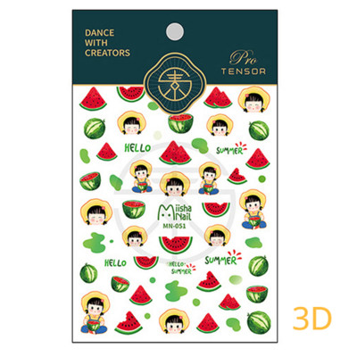 Armas multikas tüdruk 5D reljeefne isekleepuvad küünekleebised Bowknot Rose Star Moon 3D maniküür telefoni kleebised hulgimüük