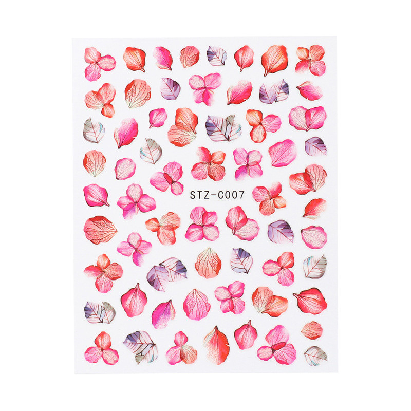 1kom modne cvjetne serije naljepnica za nokte šareni leptir japanske naljepnice za prijenos noktiju DIY ukrasi za manikuru Dodatak