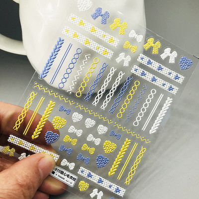 5D akrilno ugravirano srce šarm dizajn samoljepljive naljepnice za nokte naljepnice DIY klizač za manikiranje ukrasa za nokte Z0581