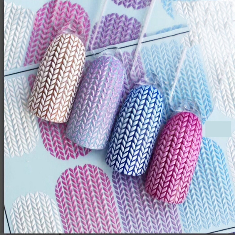 1 τμχ 3D ακρυλικό χαραγμένο αυτοκόλλητο μελισσών Nail Nail Water Decals Fashion Empaistic Nail Water Slide Decalsi Z094