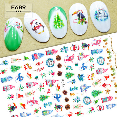 3D стикери за нокти Декали Самозалепващи се стикери за нокти Букет цветя Пчелен дизайн Стикери за маникюр Декорация за нокти