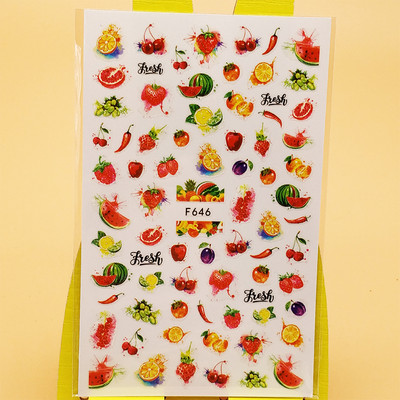 3D стикери за нокти Декали Самозалепващи се стикери за нокти Букет цветя Пчелен дизайн Стикери за маникюр Декорация за нокти