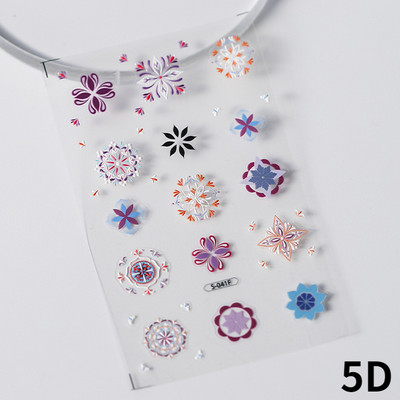 Bijela crna linija Paukova mreža Mačka 5D meki reljefni samoljepljivi naljepnici za nokte Jednostavne boemske popularne 3D naljepnice za manikuru