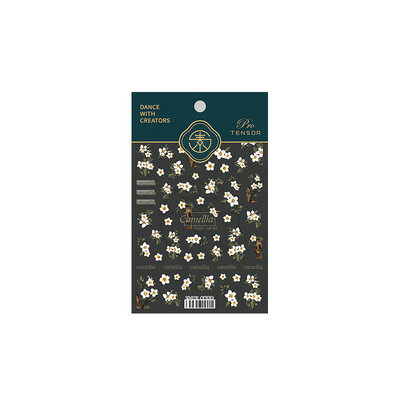 5D Akvarell Lilled Küünekleebised Valged Gardenia kroonlehed Lilled Liugur Liim Küünekleebised Kaunistus küüneotstele Ilu