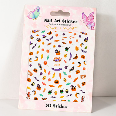 Roheline Avokaado Armsad Kleebised Vajutage Küüntele Suvi Puu Cartoon Disain Liugurid Küünte Kunst Võluv 3D Kleebised Kleebised Maniküür DIY