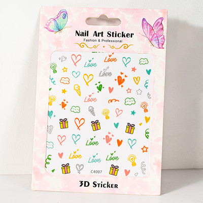 Roheline Avokaado Armsad Kleebised Vajutage Küüntele Suvi Puu Cartoon Disain Liugurid Küünte Kunst Võluv 3D Kleebised Kleebised Maniküür DIY