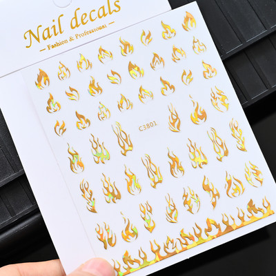 1 db arany ezüst fém pillangó lézeres körömmatrica 3D bronzosító öntapadó körömmatricák barkácsolás holografikus körömdíszítés TZ0238