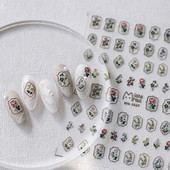 Samoljepljivi tulipani Pribor za manikuru Mašnice Naljepnice za nokte Nail Art Dekoracije Ruže Naljepnice za nokte Cvijeće Naljepnice za nokte