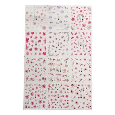 Disain Päevalilled Tätoveeringu Aksessuaarid Veeülekande kleebised Kevadlillede kleebised DIY Nail Art Nail Art kleebised