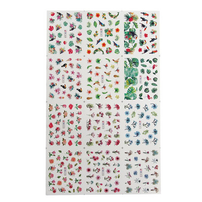 Disain Päevalilled Tätoveeringu Aksessuaarid Veeülekande kleebised Kevadlillede kleebised DIY Nail Art Nail Art kleebised