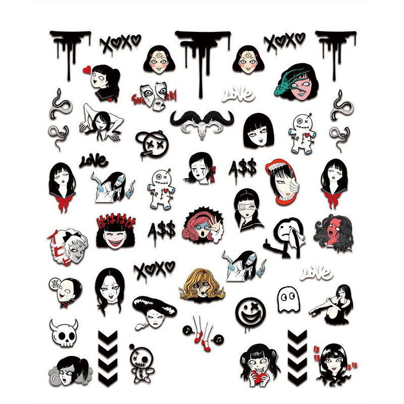 1 list jednostavnih 5D naljepnica za nokte Elegantni modni reljefni ukrasi za nokte Kreativni zečići naljepnice za nokte