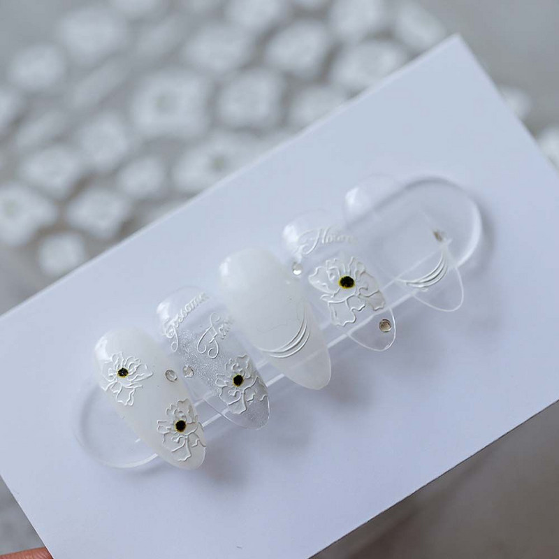 Adeziv Fructe Accesorii pentru manichiura Autocolante pentru unghii cu desene animate Flori Decalcomani pentru unghii Decoratiuni pentru unghii cu fundita Autocolante pentru unghii