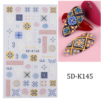 5D umelecké nálepky, jarné umelecké obtlačky, stereoskopické reliéfne potreby