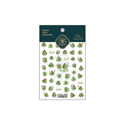 Λεπτές σκληρές αυτοκόλλητες αυτοκόλλητες αυτοκόλλητες αυτοκόλλητες καρτούν Αυτοκόλλητες μεμβράνη νυχιών Zongzi Αυτοκόλλητο νυχιών Διακόσμηση νυχιών με αυτοκόλλητο