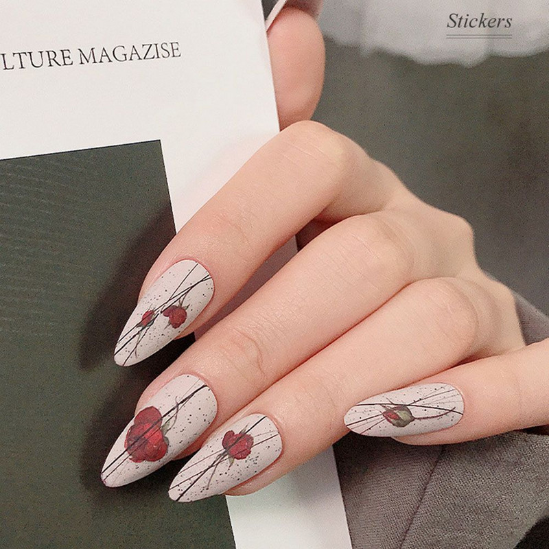 Küünekunsti aksessuaarid Liblika maniküüri tööriistad 3D küünekleebised Tagasi liimkleebised Liblikad küünekleebised küünekleebised