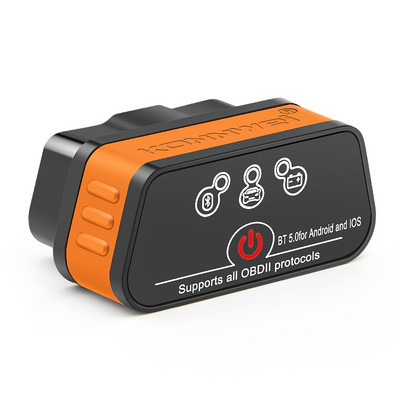 Konnwei ELM327 V1.5 Bluetooth 5.0 ELM 327 V 1 5 OBD2 skaitytuvas Automobilių diagnostikos įrankiai ODB2 OBD 2 kodų skaitytuvas pk Vgate iCar2