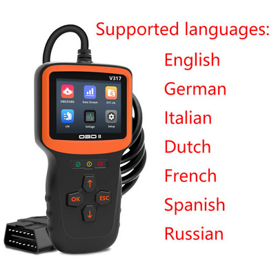 OBD2 szkenner Professzionális autómotor-rendszer diagnosztikai eszköz Élettartamra szóló ingyenes autóipari DTC kereső kódolvasó autódiagnosztikai eszköz