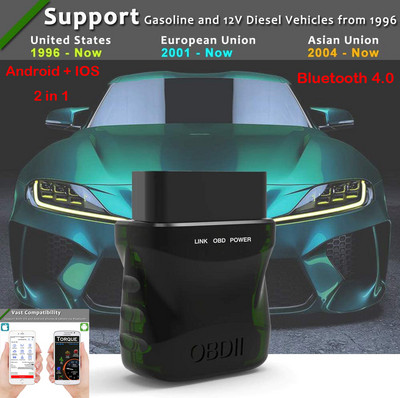 ELM327 Bluetooth obd2 auto mootori veakoodi lugeja Obd skanner elm 327 V1.5 EOBD diagnostikaskanner IOS/Android/PC jaoks tasuta kohaletoimetamine