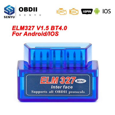 Androidi/IOS-i jaoks ELM327 V1.5 Bluetooth 4.0 OBD2 skanner Auto autodiagnostika tööriistad ODB2 skannimine OBD 2 koodilugeja ELM 327 V 1 5