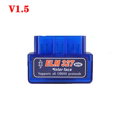 Kaasaskantav auto OBD2 skanner Bluetooth Elm327 automaatdiagnostika tööriist V1.5/V2.1 OBDII skanneri koodilugeja tööriist Auto mootori kontroll