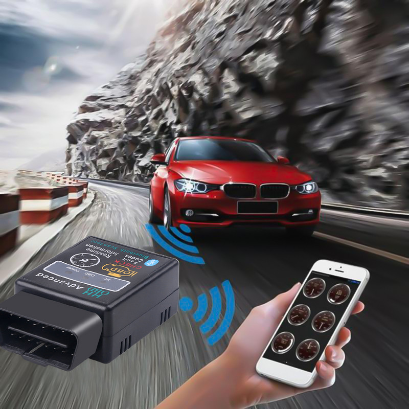 Kaasaskantav auto OBD2 skanner Bluetooth Elm327 automaatdiagnostika tööriist V1.5/V2.1 OBDII skanneri koodilugeja tööriist Auto mootori kontroll