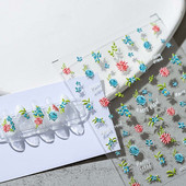 Roos Isekleepuv Arbuus Puuviljad Küünekleebised Maniküüri tarvikud Küünekaunistused Lilled Küünekleebised