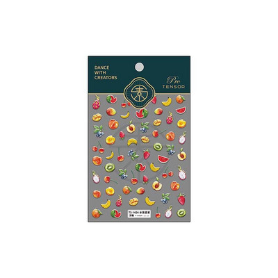 Roos Isekleepuv Arbuus Puuviljad Küünekleebised Maniküüri tarvikud Küünekaunistused Lilled Küünekleebised