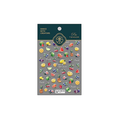 Roos Isekleepuv Arbuus Puuviljad Küünekleebised Maniküüri tarvikud Küünekaunistused Lilled Küünekleebised